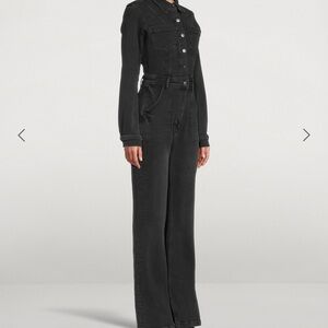 Black Denim Jumpsuit